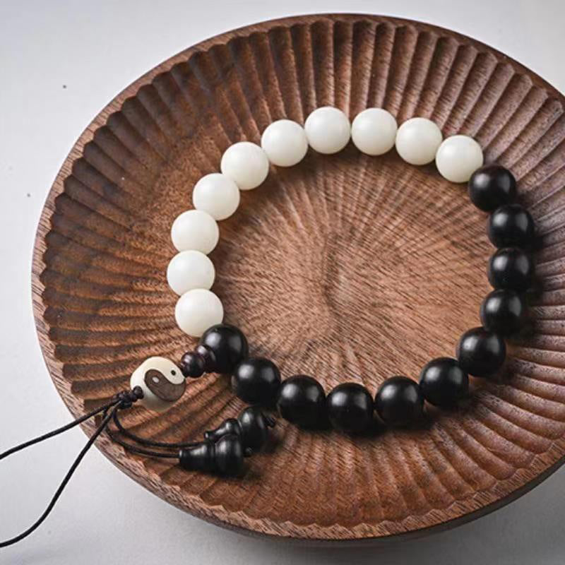 Nimara Ritual Ebony YinYang Protection Bracelet Decoration