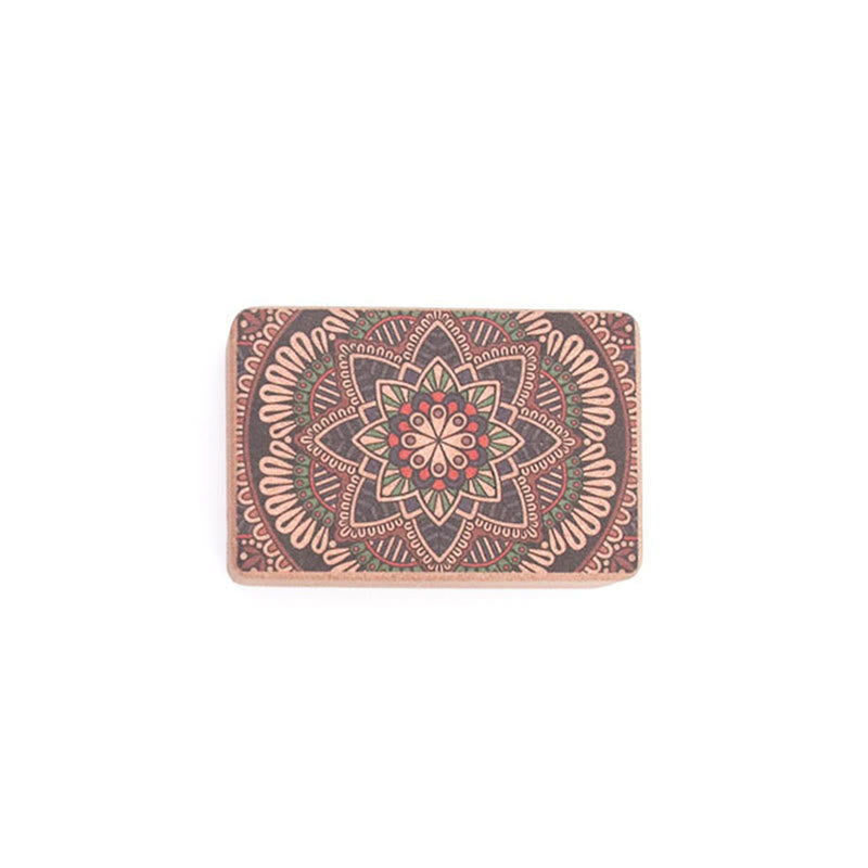 Nimara Ritual Tibetan Mandala Mindful Yoga Cork Block