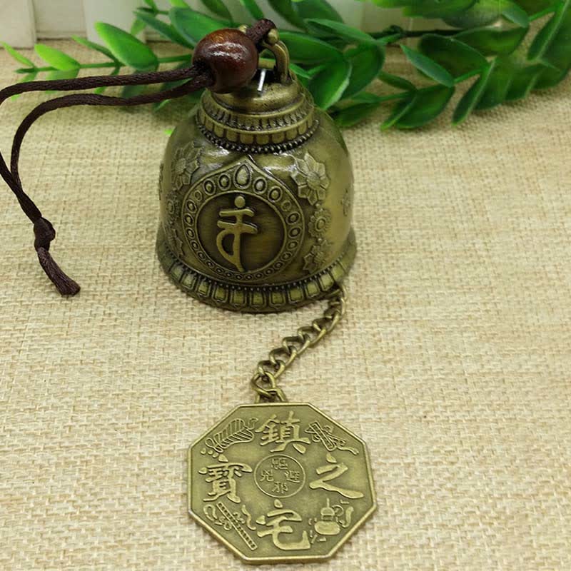 Nimara Ritual Feng Shui Buddha Koi Fish Dragon Elephant Wind Chime Bell Luck Wall Hanging Decoration