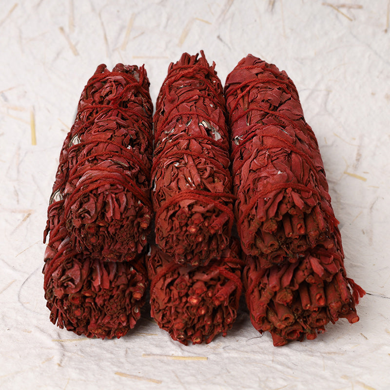 Nimara Ritual Dragon's Blood Sage Smudge Stick for Home Negative Energy Cleansing Incense Healing Meditation Rituals