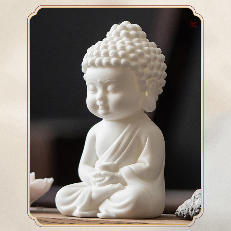 Nimara Ritual Lotus Flower Tathagata Kwan Yin Avalokitesvara Ksitigarbha Meditation Ceramic Stick Incense Burner Decoration
