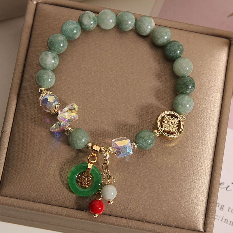 Blessing Good Luck Fu Character Charm Healing Bracelet
