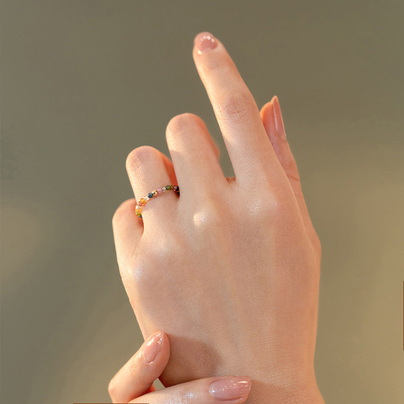 Nimara Ritual Natural Tourmaline Positive Love Ring
