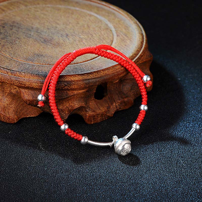 Nimara Ritual FengShui Lucky Red String Bell Bracelet