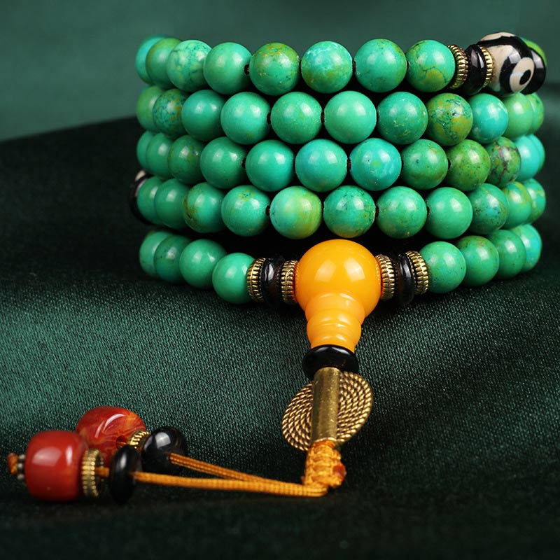 Nimara Ritual Tibetan Turquoise Mala Balance Necklace Bracelet