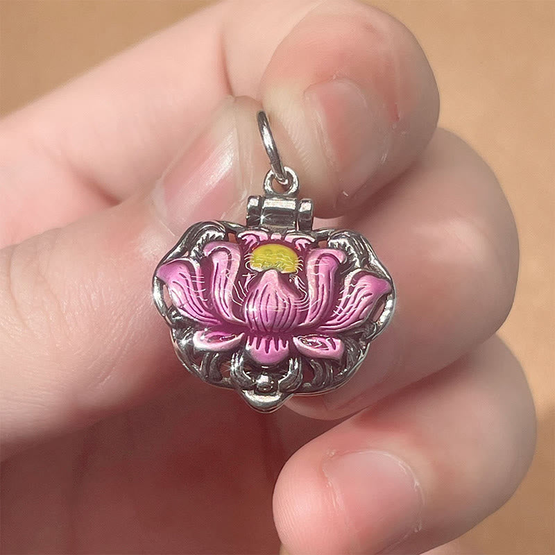 Nimara Ritual Tibet Copper Lotus Luck New Begining Necklace Pendant
