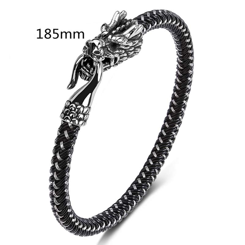 Nimara Ritual Dragon Titanium Steel Protection Luck Bracelet