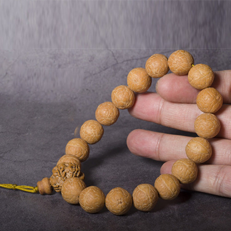 Nimara Ritual Bodhi Seed Luck Auspiciousness Wrist Mala Tassel Pocket Mala