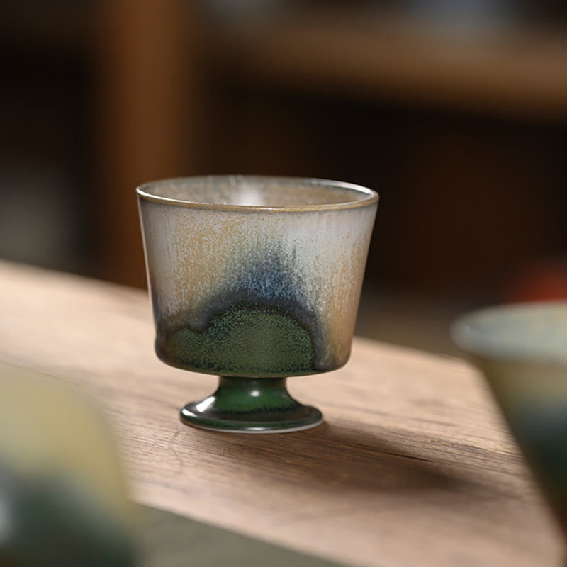 Nimara Ritual Vintage Furnace Transmutation Kiln Porcelain Teacup Kung Fu Tea Cup