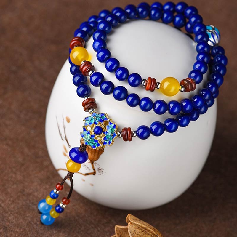 Nimara Ritual Lazurite Yellow Agate Positive Bracelet