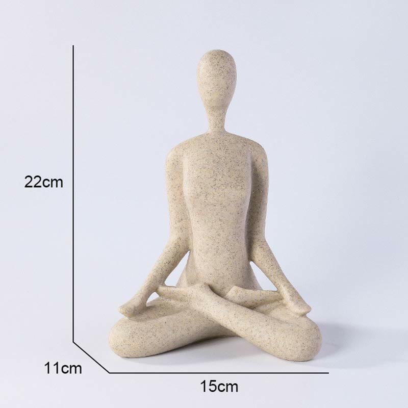 Nimara Ritual Abstract Yoga Meditating Exercise Resin Spiritual Figurine Sculpture Desk Decoration