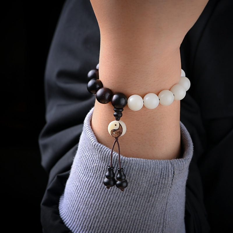 Nimara Ritual Ebony YinYang Protection Bracelet Decoration