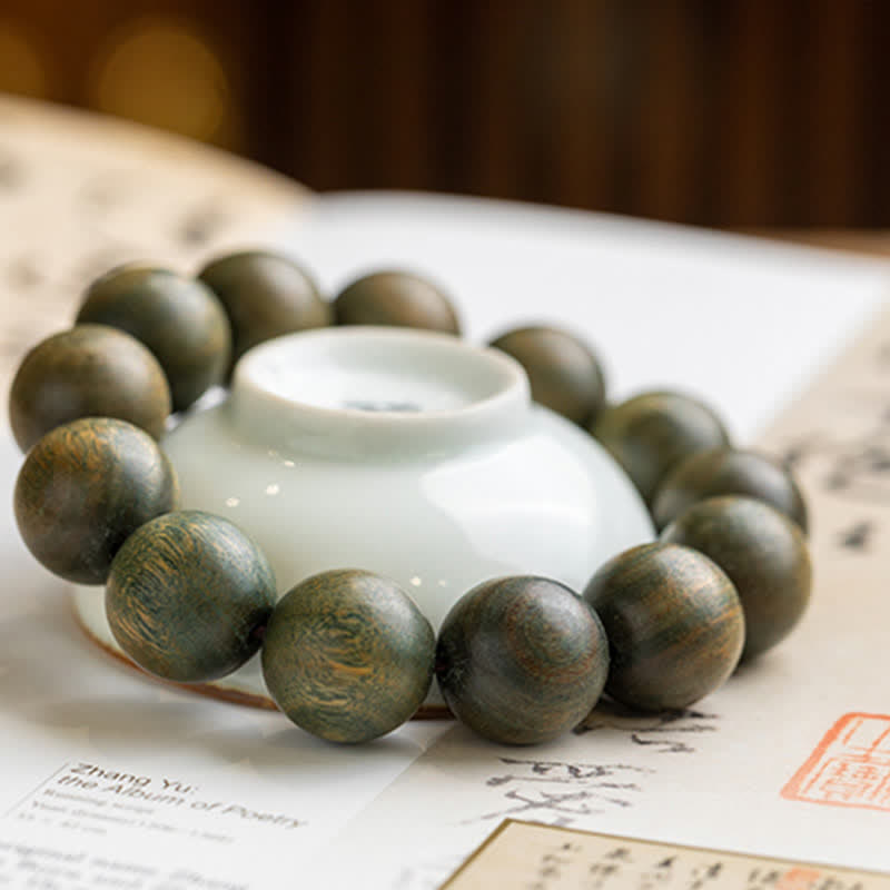 Nimara Ritual Tibetan Green Sandalwood Soothing Cure Bracelet