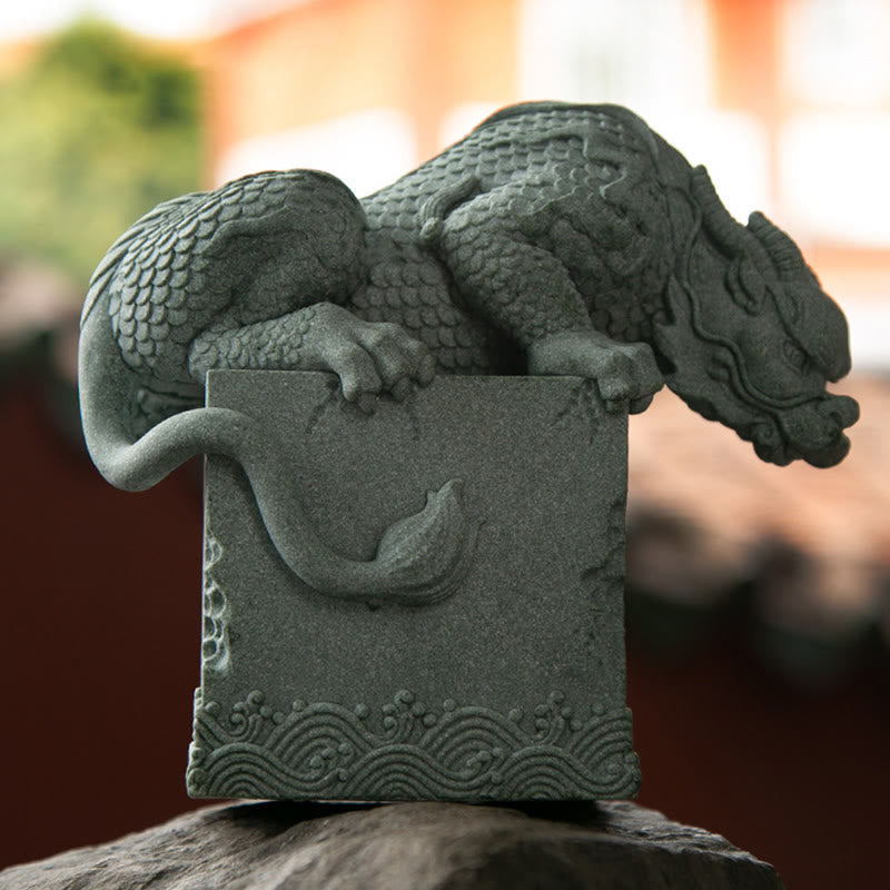 Nimara Ritual Feng Shui Standing Sitting Dragon Success Luck Home Decoration
