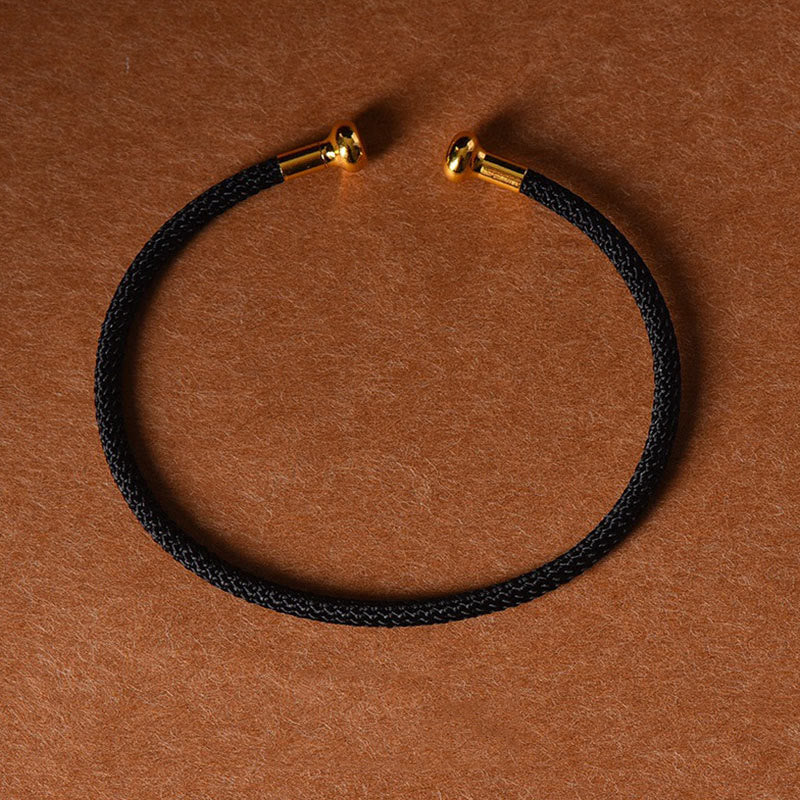 Nimara Ritual Simple Design Handmade Luck Braid String Cuff Bracelet