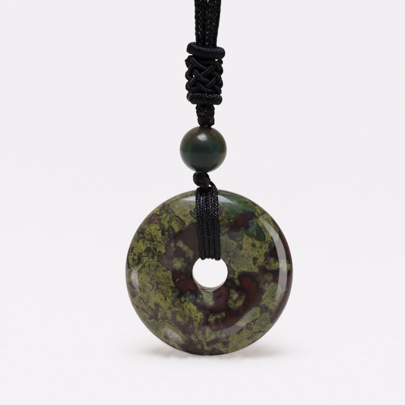 Nimara Ritual Lucky Coin Pendant Healing Crystal Gemstone Necklace