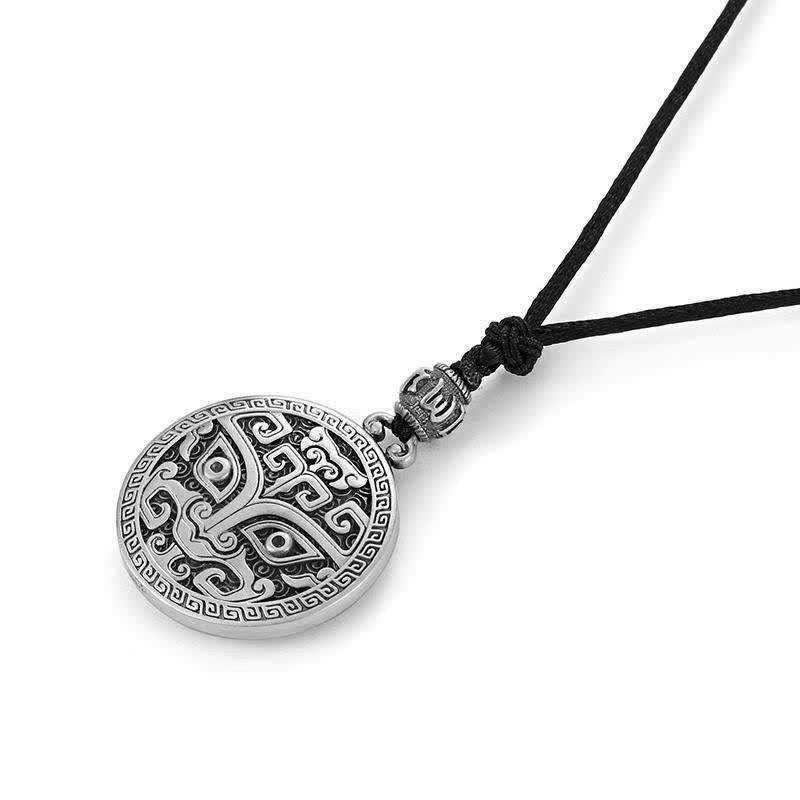 Nimara Ritual Lucky FengShui Mythological Creature Taotie Wealth Necklace Pendant