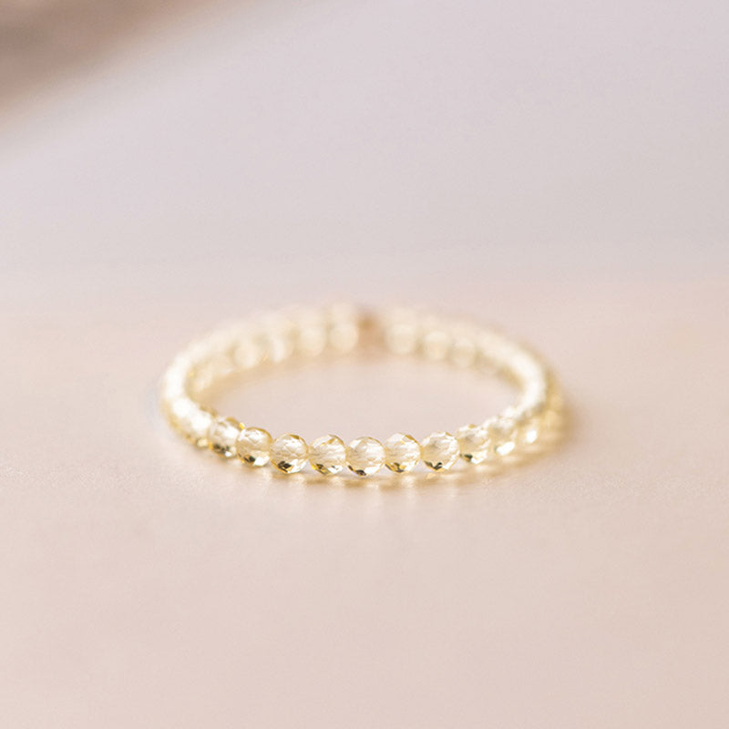 Nimara Ritual Natural Citrine Happiness Prosperity Ring
