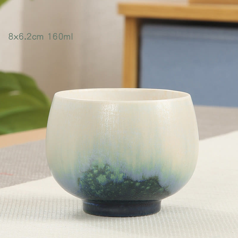 Nimara Ritual Creative Green Ceramic Teacup Kung Fu Tea Cups