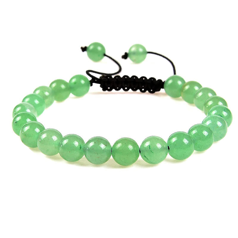 Nimara Ritual Natural Healing Power Gemstone Crystal Beads Unisex Adjustable Macrame Bracelet