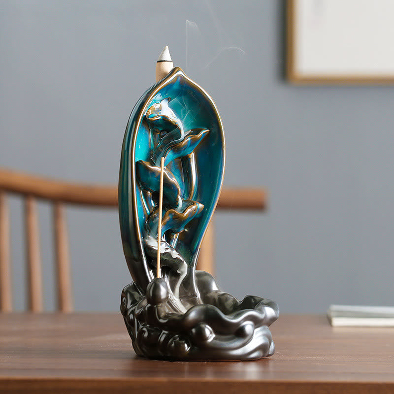 Nimara Ritual Waterfall Incense Burner Backflow Incense Holder
