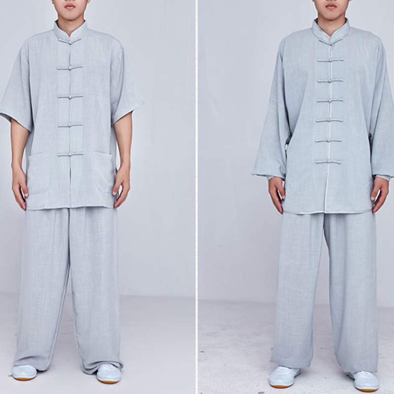 Nimara Ritual Meditation Zen Prayer Spiritual Tai Chi Qigong Practice Unisex Embroidery Clothing Set