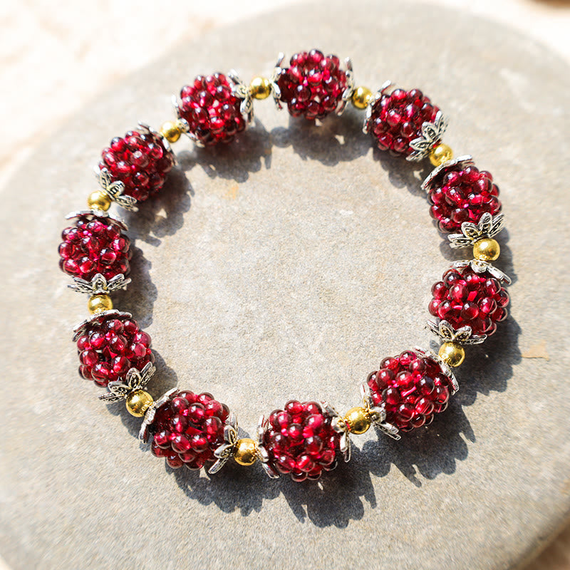 Nimara Ritual Natural Garnet Healing Bracelet