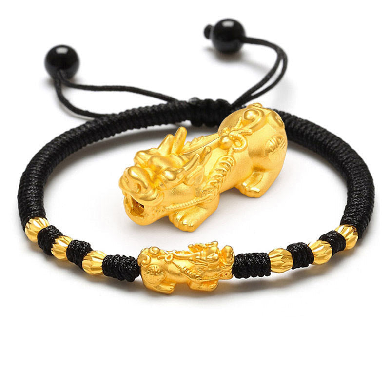 Nimara Ritual Double Pixiu Wealth String Bracelet