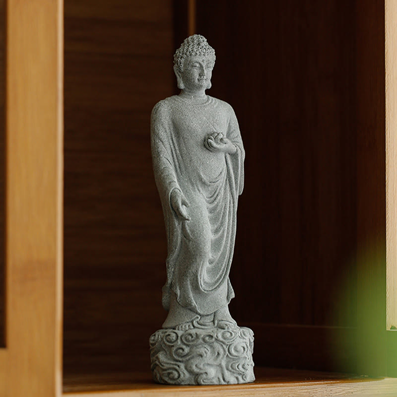 Nimara Ritual Meditation Buddha Auspicious Clouds Design Serenity Home Decoration