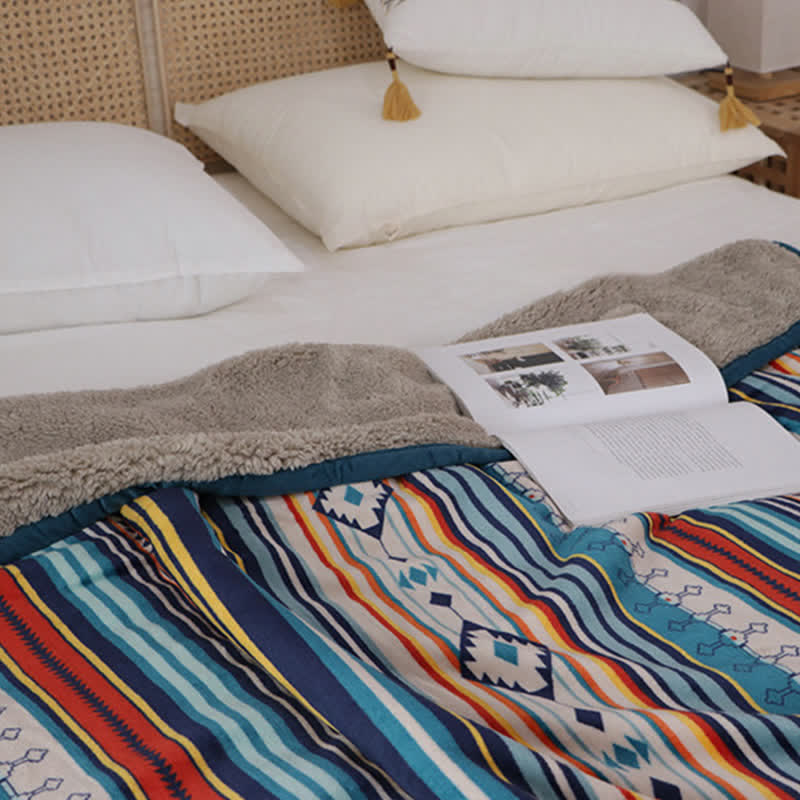 Nimara Ritual Geometric Warm Soft Bed Throw Blanket