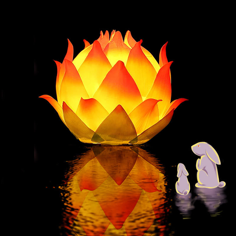Nimara Ritual DIY Lotus Flower Dragon Lantern Tassel Lamp Decoration