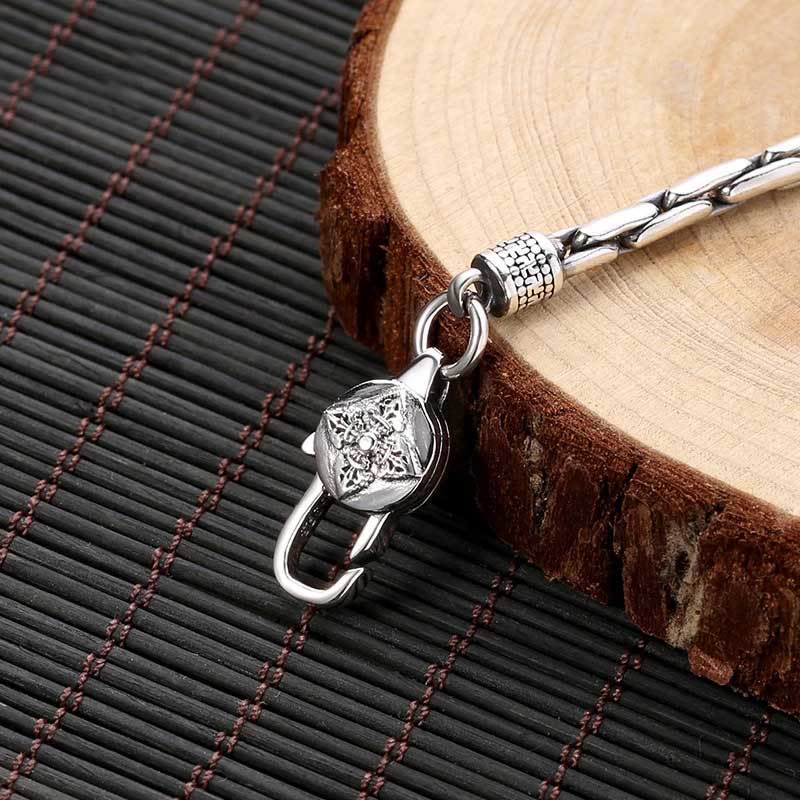 Spiritual Power Tibetan Double Dorje Buddha Swastika Vajra Strength Bracelet