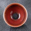 Nimara Ritual Vintage Red Brown Chinese Jianzhan Porcelain Teacup Kung Fu Tea Cup