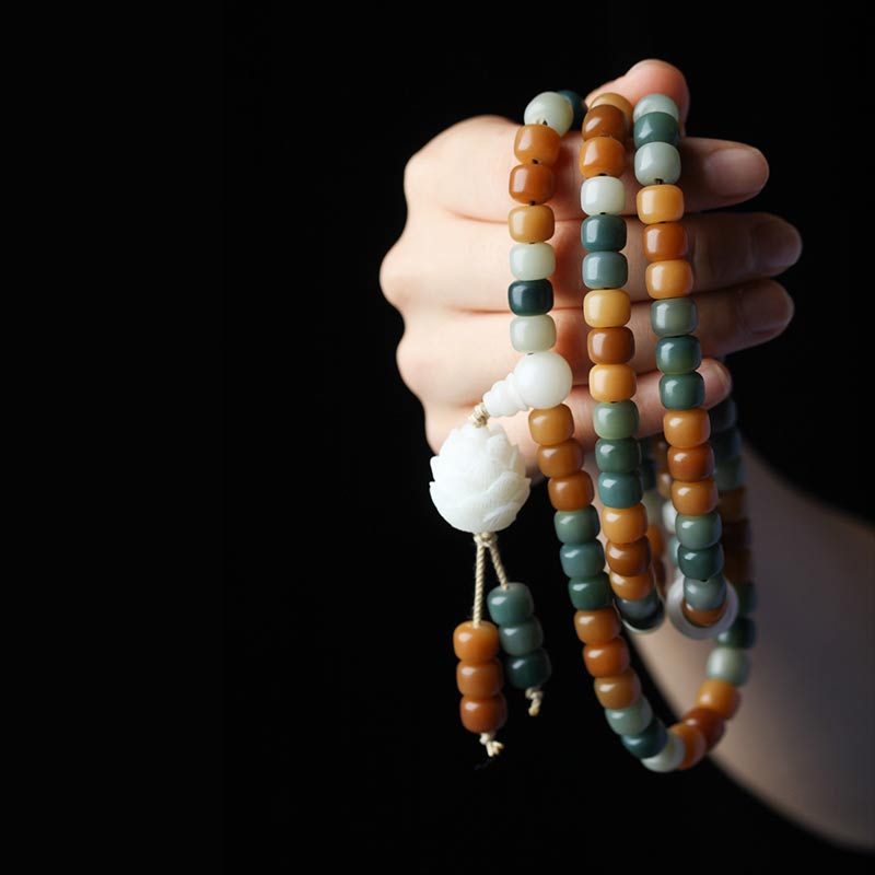 Nimara Ritual Bodhi Lotus Mala Harmony Necklace Bracelet