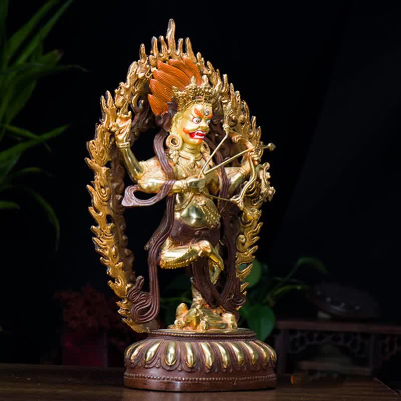 Nimara Ritual Kurukulla Buddha Figurine Serenity Copper Statue Home Decoration