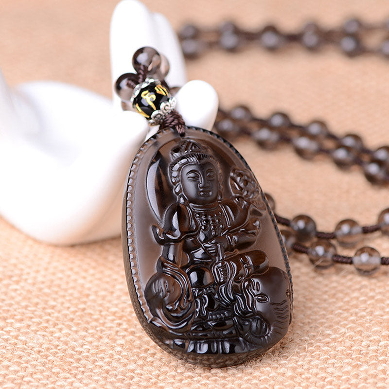 Nimara Ritual Chinese Zodiac Obsidian Protection Necklace