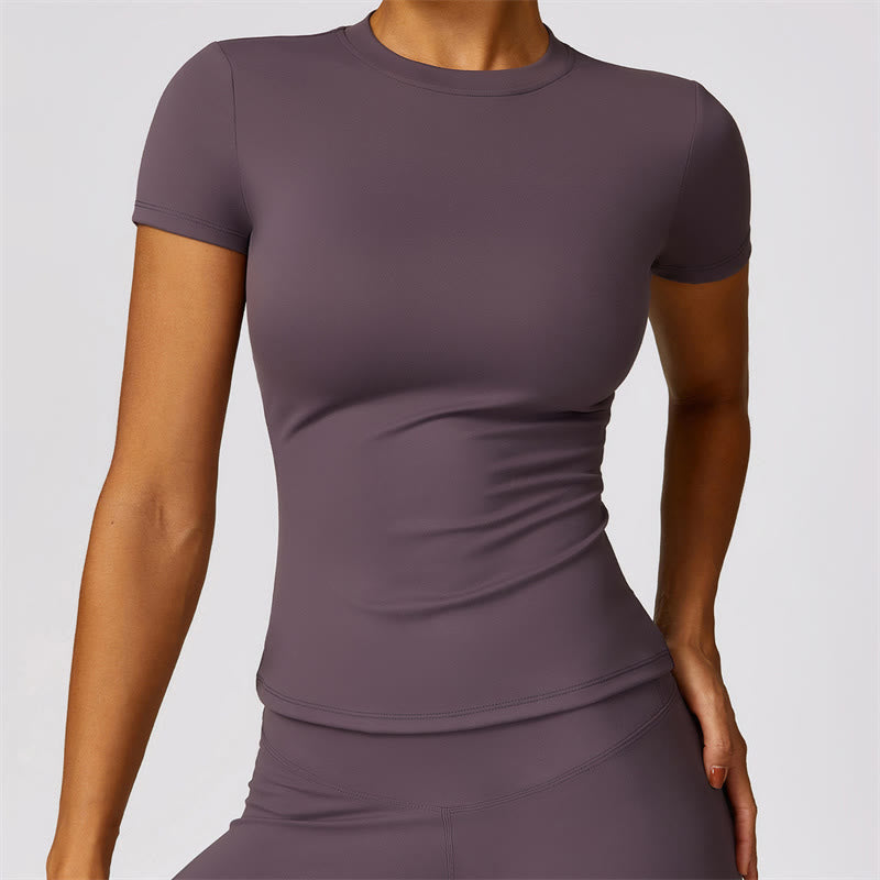 Nimara Ritual Women Short Sleeve T-Shirt Top High Waist Leggings Pants For Sports Yoga