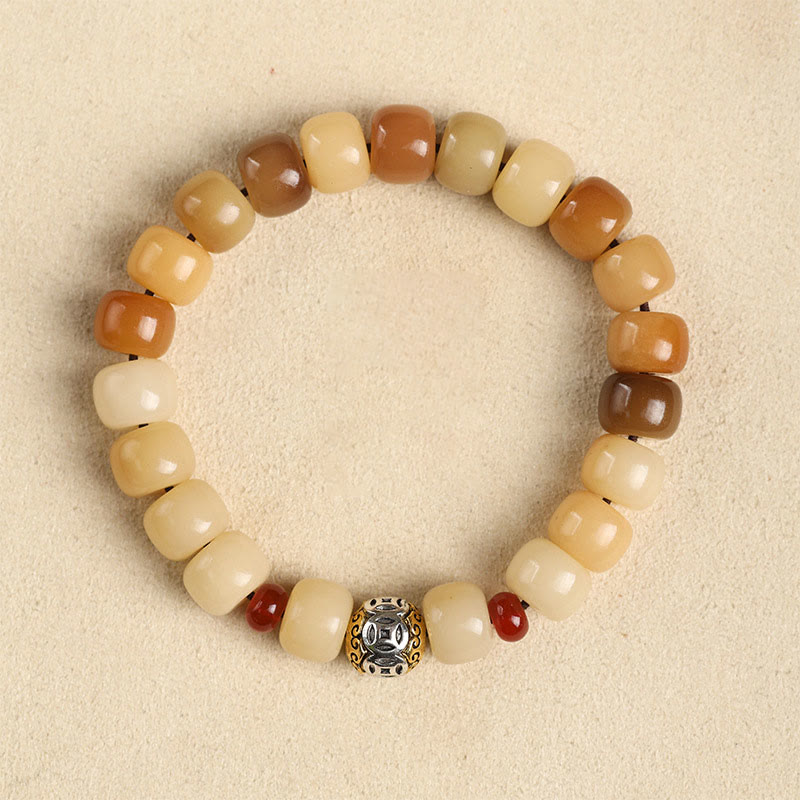 Nimara Ritual Natural Bodhi Seed The Lord of the Corpse Forest Om Mani Padme Hum Wisdom Bracelet