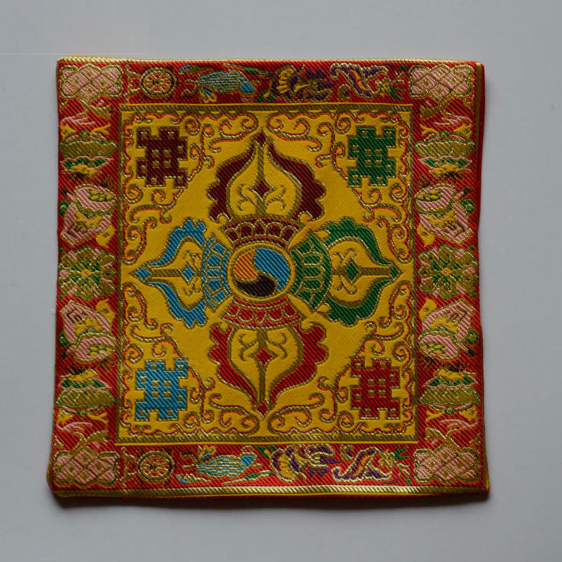 Nimara Ritual Prayer Altar Mat Healing Meditation Vajra Auspicious Symbols