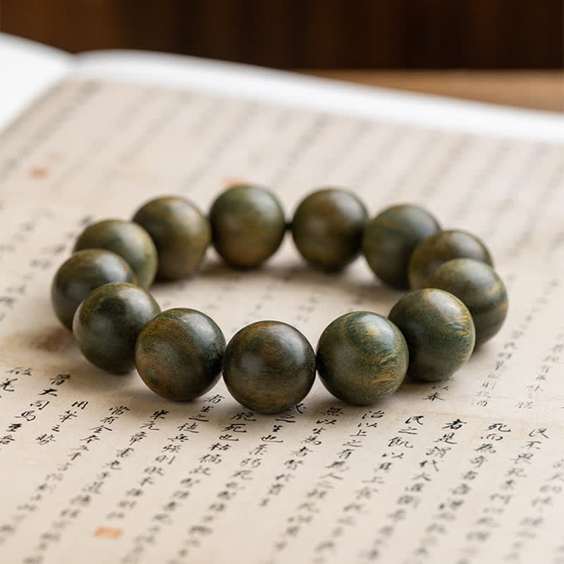 Nimara Ritual Tibetan Green Sandalwood Soothing Cure Bracelet
