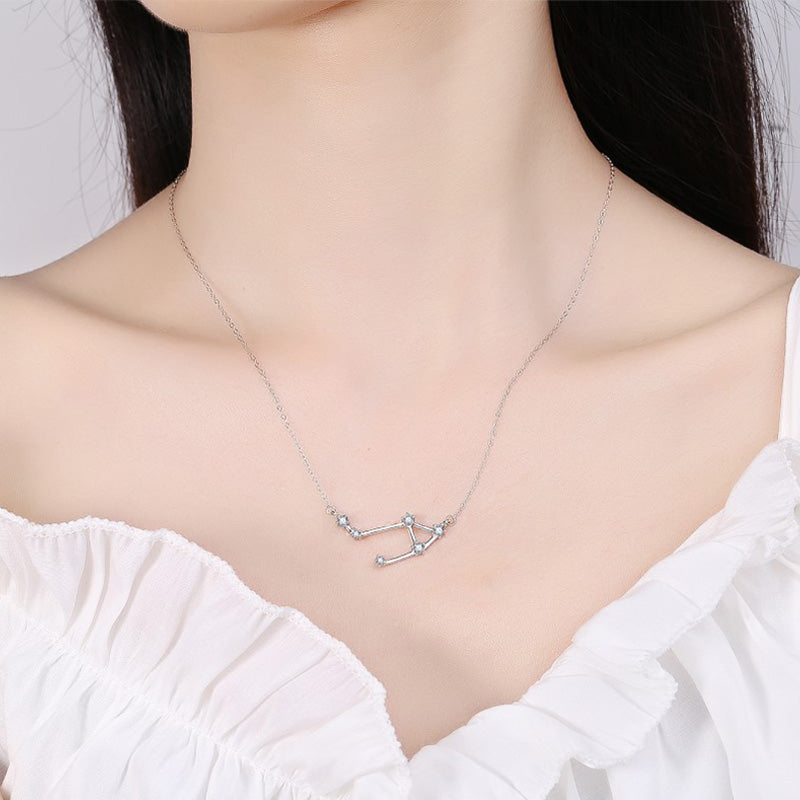 Nimara Ritual 925 Sterling Silver 12 Constellations of the Zodiac Astrology Blessing Necklace Pendant