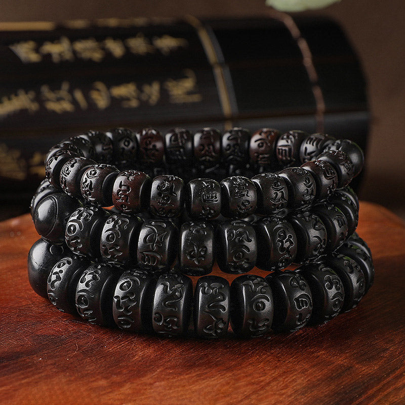 Nimara Ritual Tibetan Lightning Strike Wood Protection Bracelet