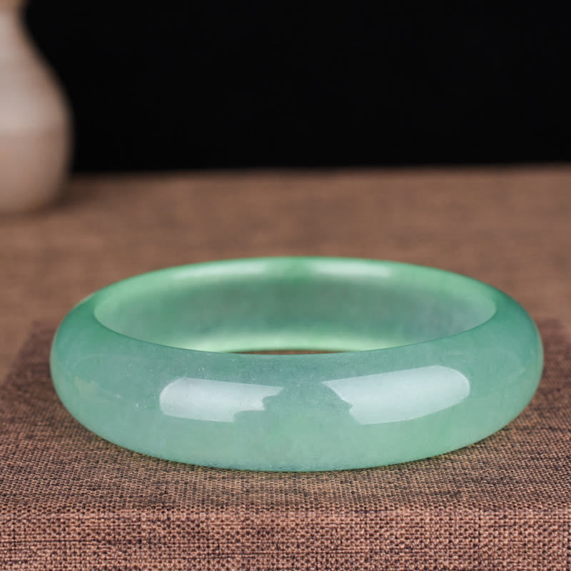 Nimara Ritual Natural Jade Luck Healing Prosperity Bangle Bracelet