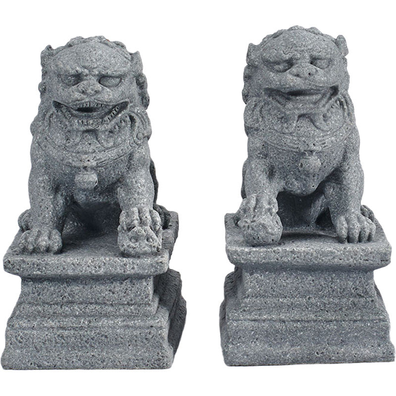 Nimara Ritual Lion Fu Foo Dogs Elephant Ward Off Evil Blessing Home Decoration