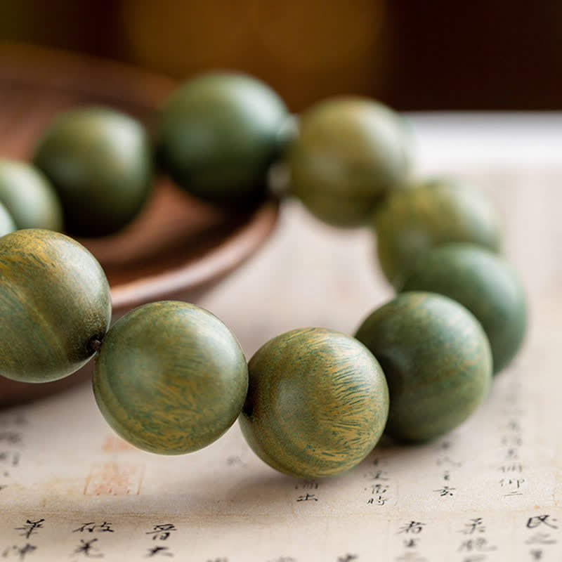 Nimara Ritual Tibetan Green Sandalwood Soothing Cure Bracelet