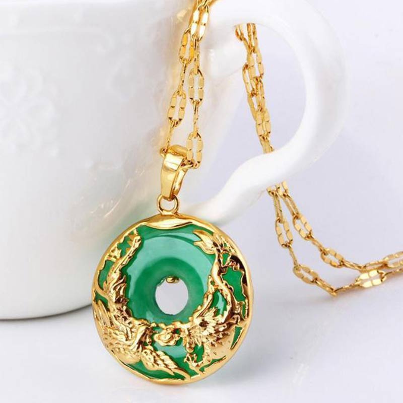Nimara Ritual Natural Jade Prosperity Necklace