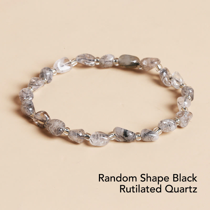 Nimara Ritual Natural Irregular Shape Stone Crystal Meditation Balance Bracelet