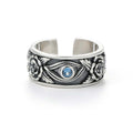 Nimara Ritual Eye Of Horus Crystal Protection Adjustable Ring