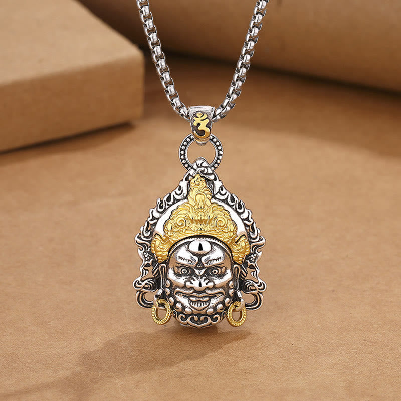 Nimara Ritual Yellow God of Wealth Amulet Copper Luck Necklace Pendant