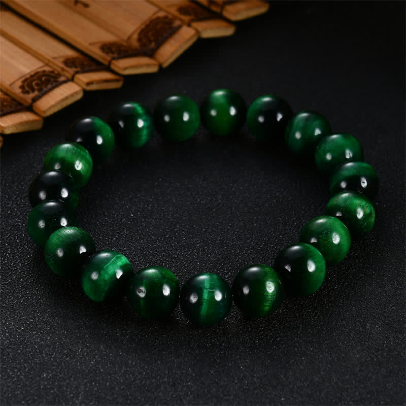 Nimara Ritual Natural Green Tiger Eye Strength Bracelet
